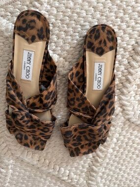 Jimmy Choo leopard sandal